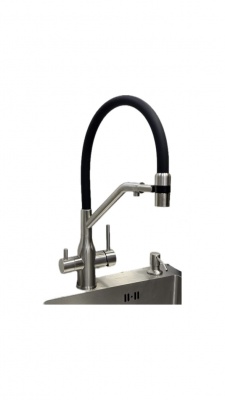 Смеситель с гибким изливом MILANI AN-Satin