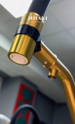 Смеситель с гибким изливом MILANI AN-Gold